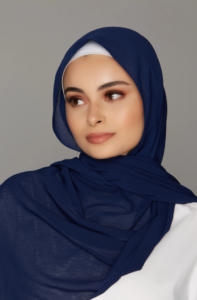 dark blue Georgette Hijab,hijab,Georgette